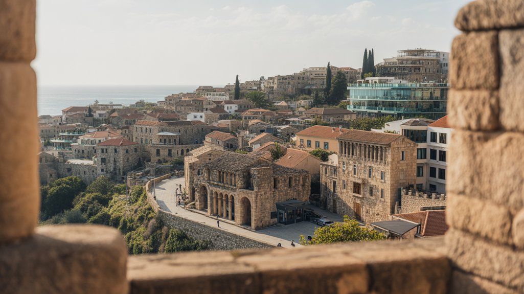 ancient ruins by the sea