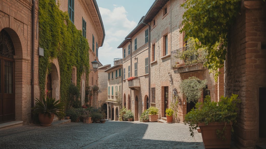 charming streets adorned with blooms