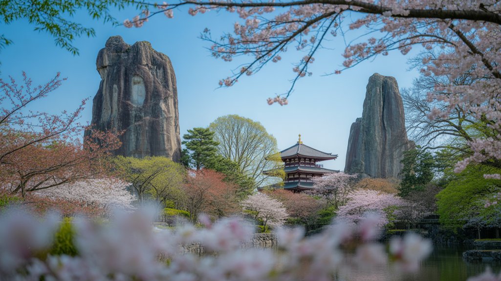 cherry blossoms and picnics