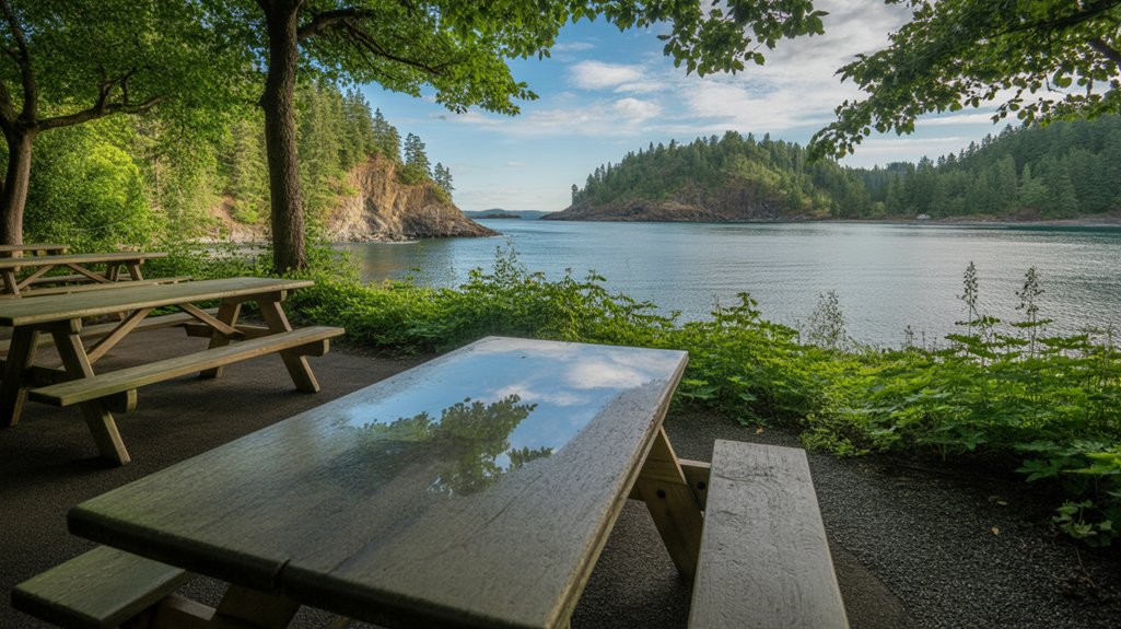 coastal picnic in paradise