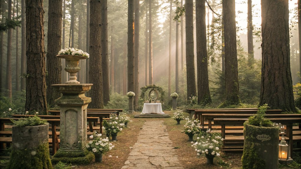 enchanting rustic forest weddings