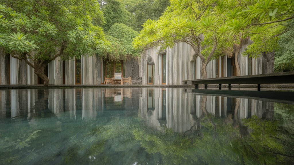 gourmet dining by waterfall