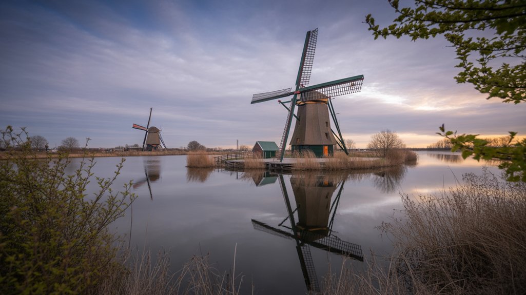 historic windmills of kinderdijk