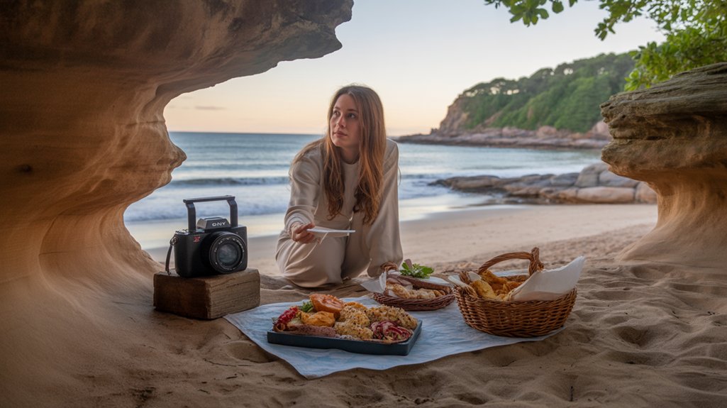 local seafood beach picnic