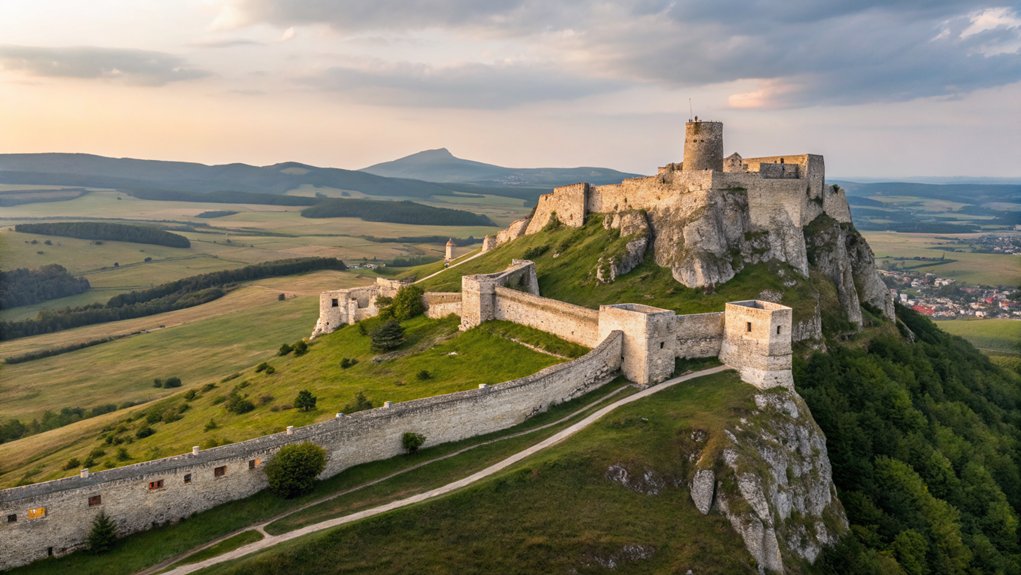 majestic medieval castle ruins