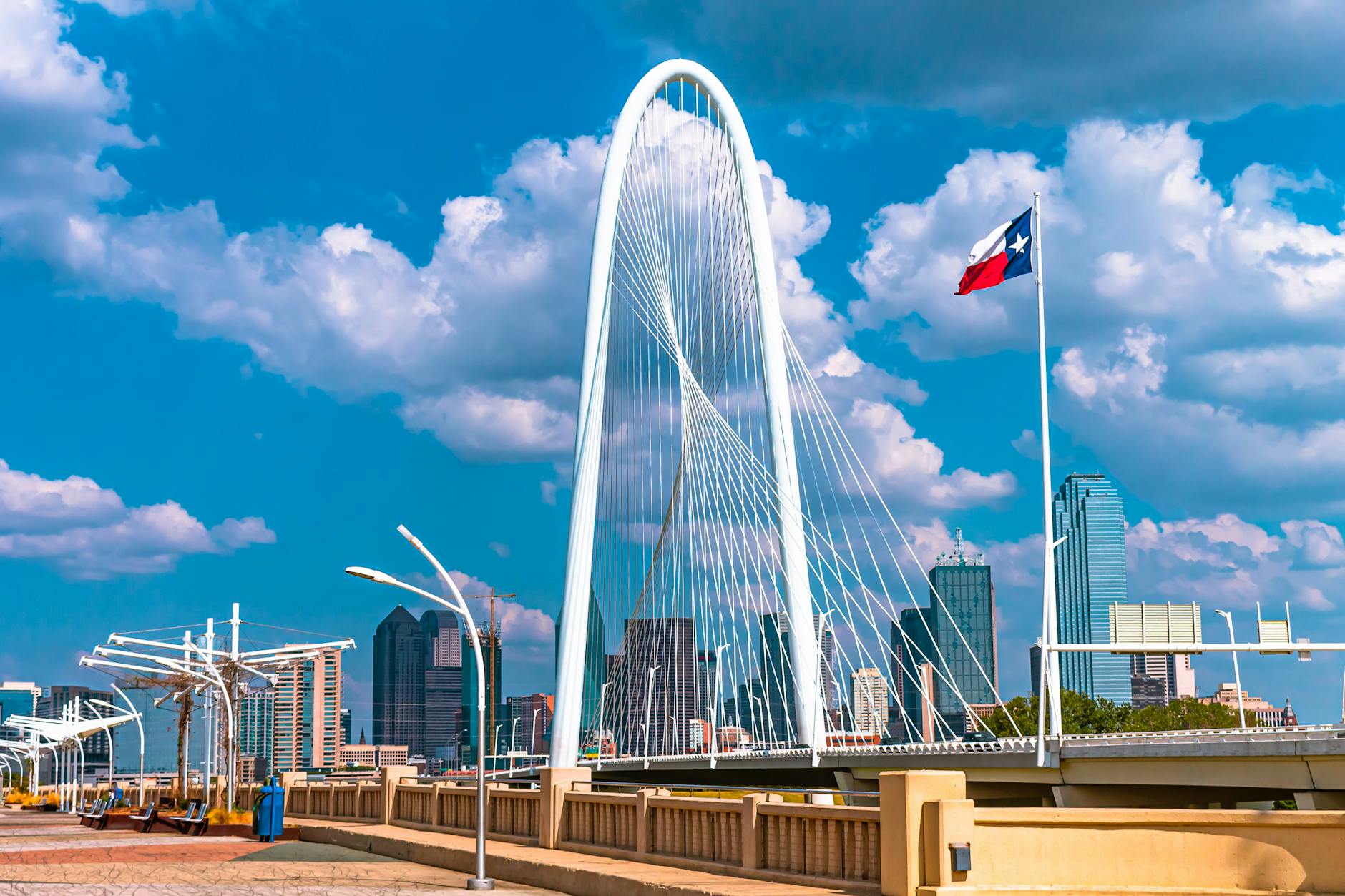 margaret hunt hill bridge in dallas texas