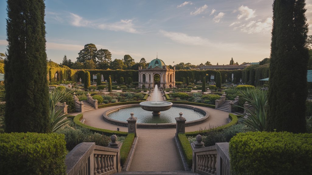 romantic evening garden strolls