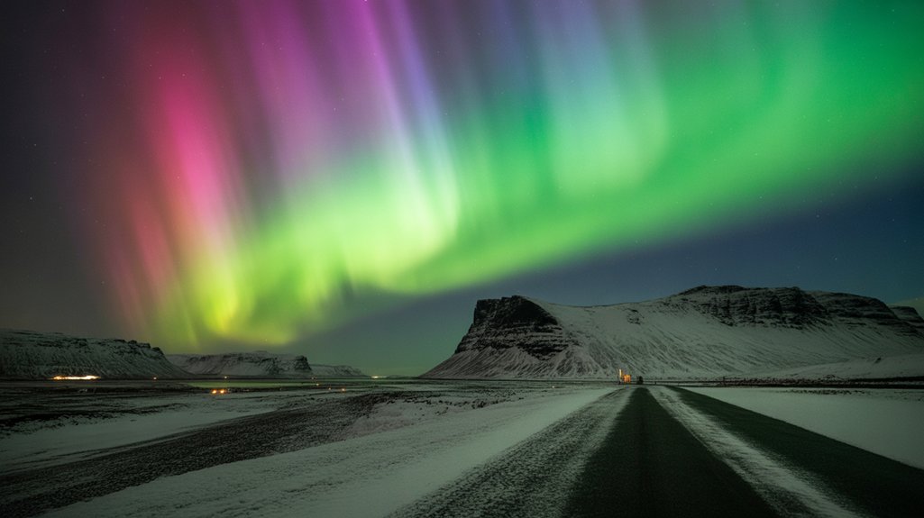 stunning beaches northern lights