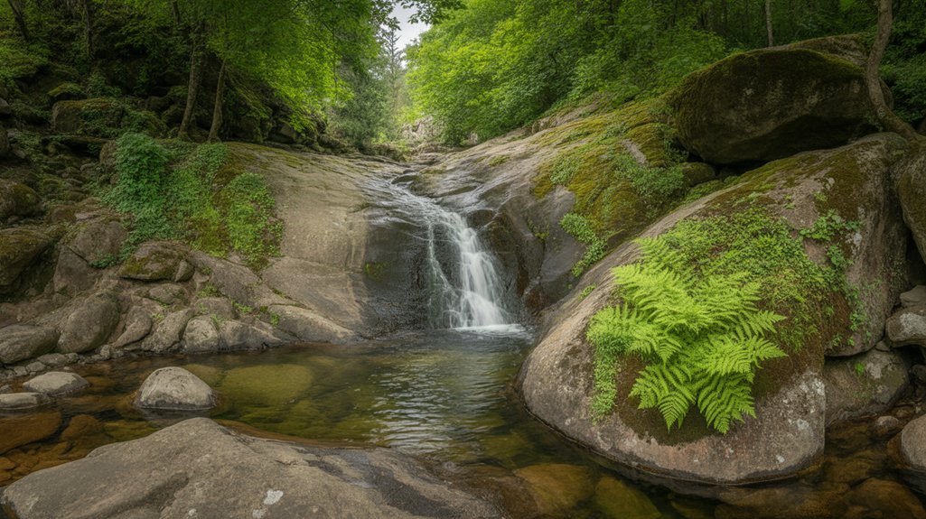 stunning waterfall in zakarpattia