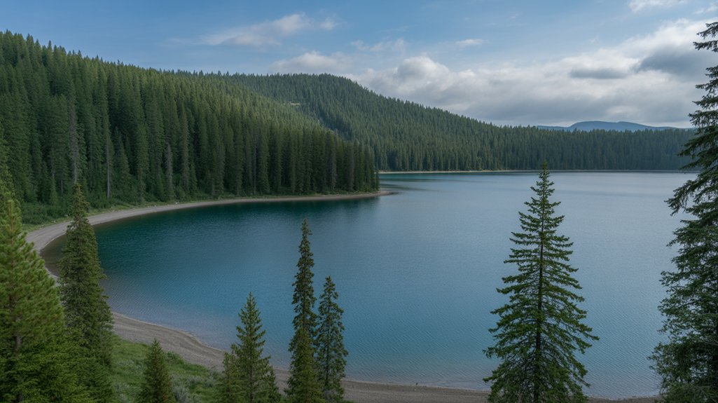 submerged forest beneath turquoise