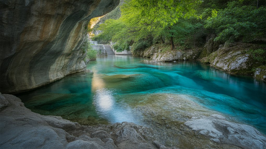 tranquil blue eye spring