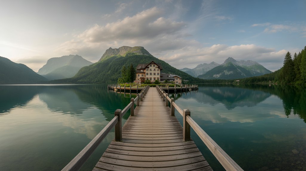 tranquil lakeside nature retreat