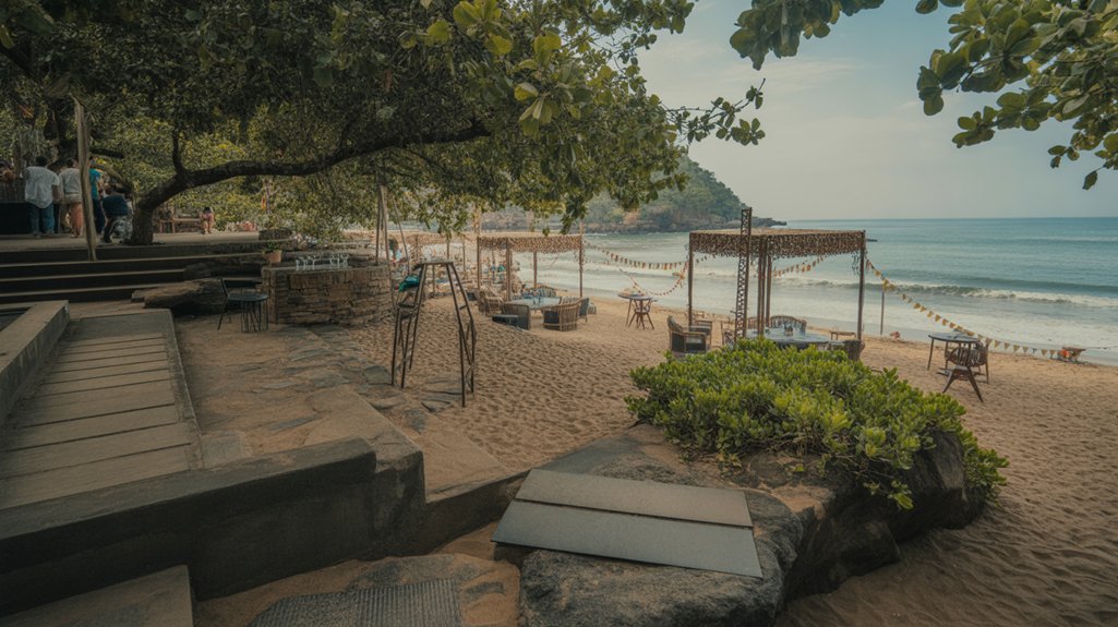 vibrant nightlife at vagator