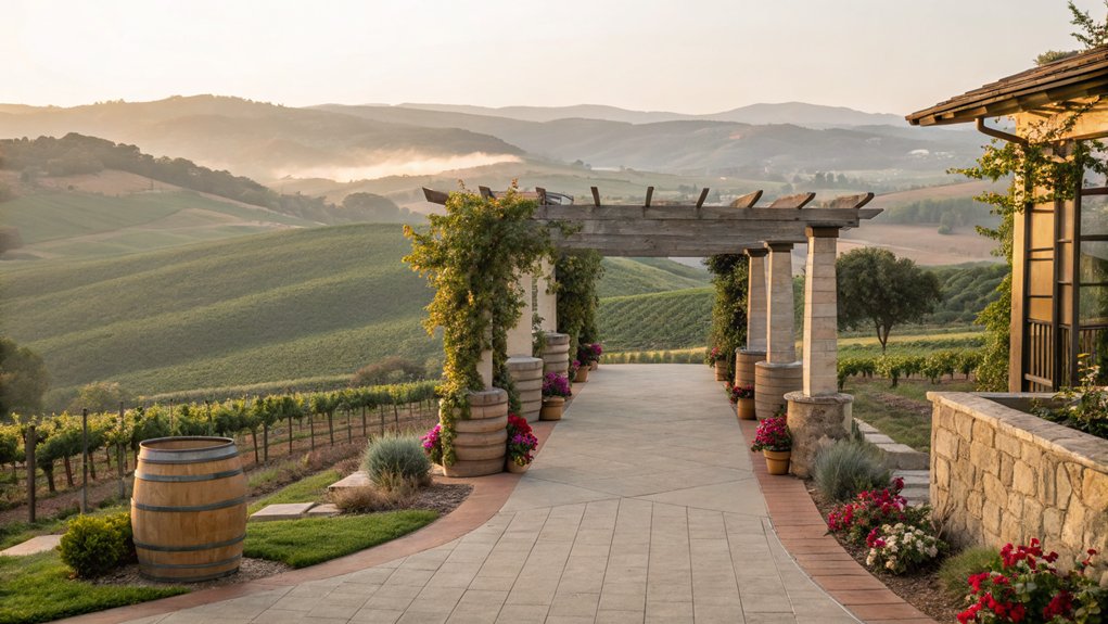 vineyard wedding outdoor ceremony
