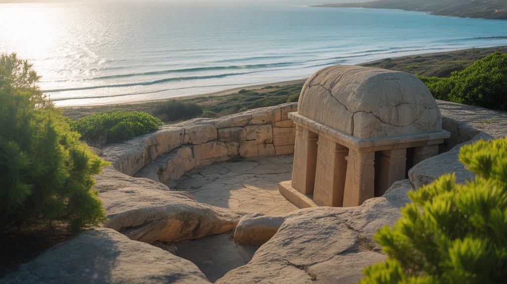ancient tombs near beach