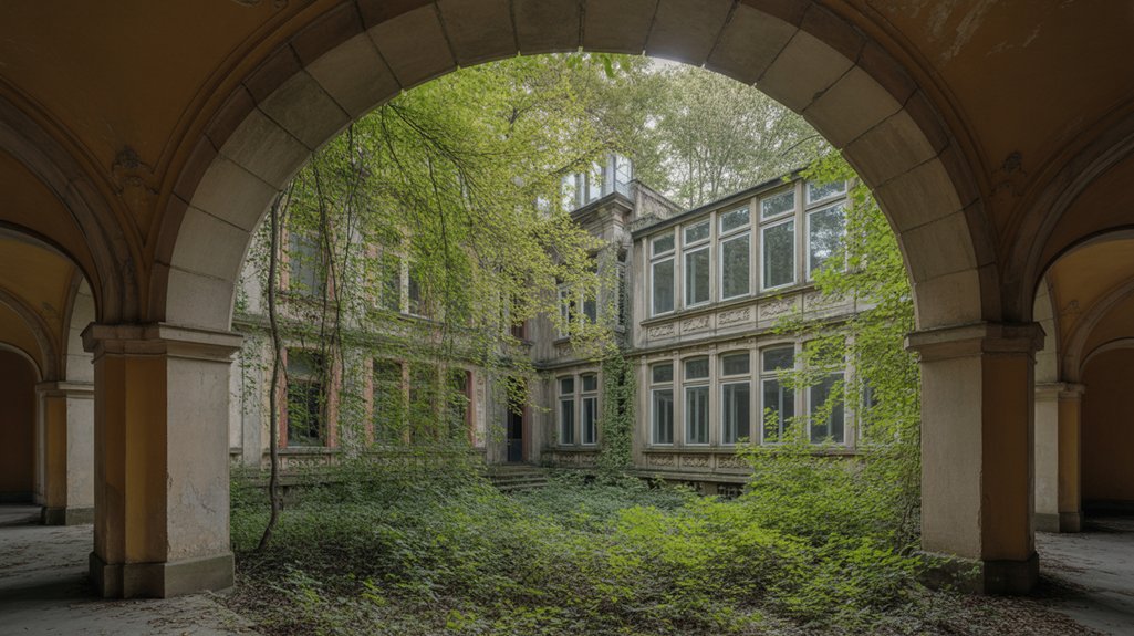 architectural decay and shadows