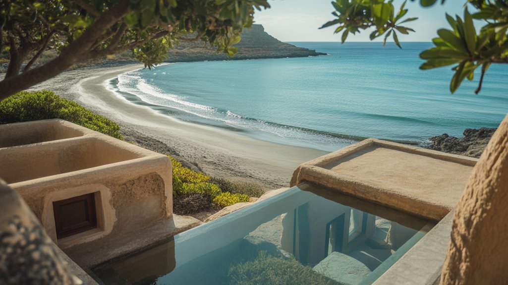 beachfront dining and socializing