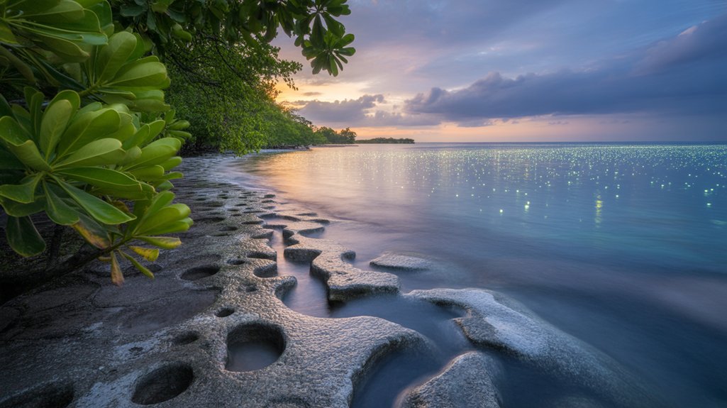 bioluminescent swimming lagoon experience