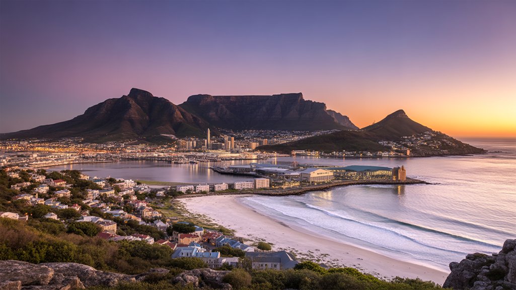 bloubergstrand sunset silhouette experience