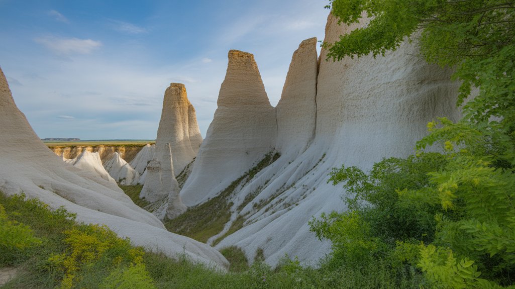 chalk pyramids geological exploration