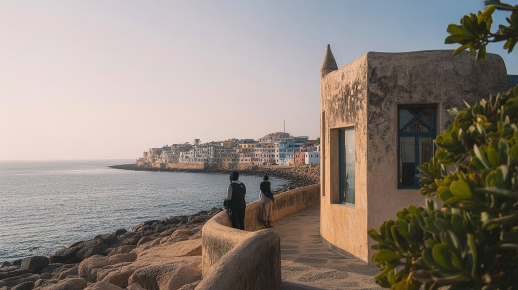 coastal paradise with surfing