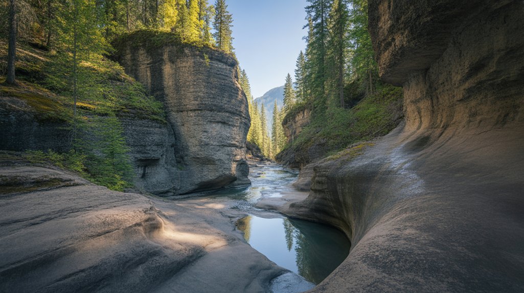 explore johnston canyon s beauty
