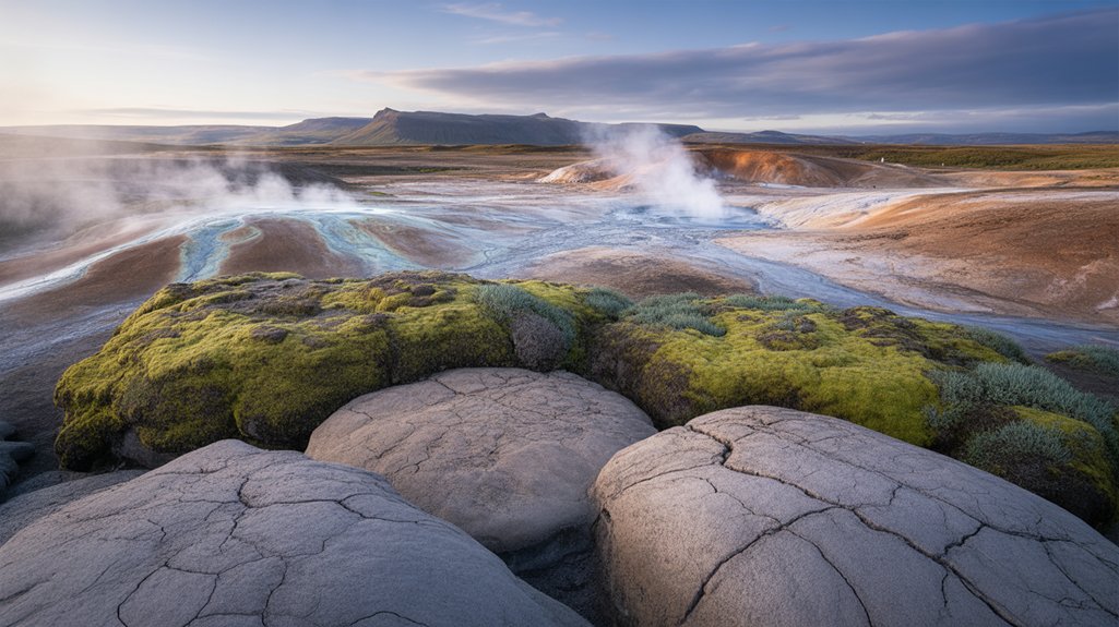 geothermal features and landscapes