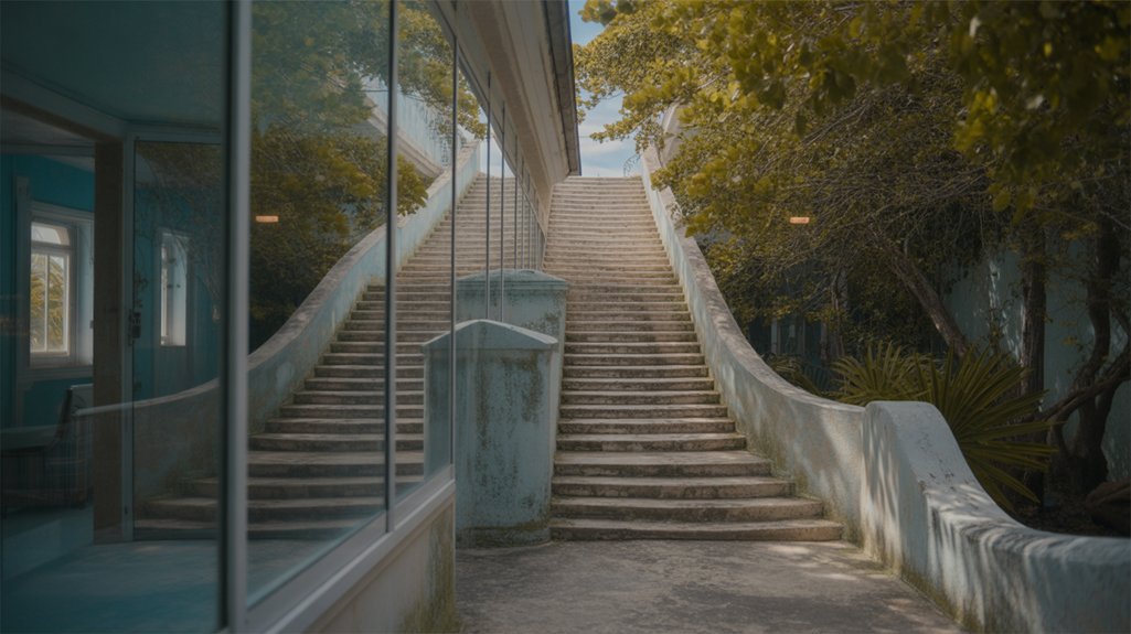 historic staircase honoring freedom