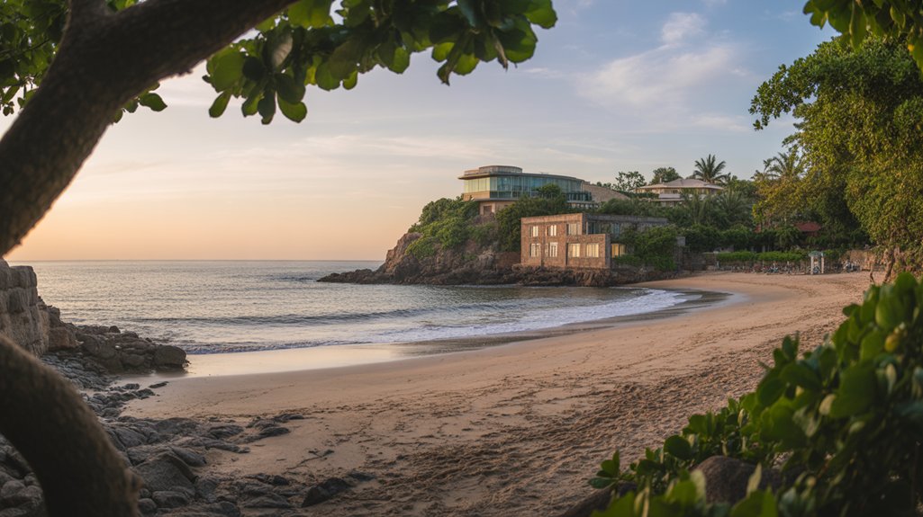 luxurious beachfront coastal escape