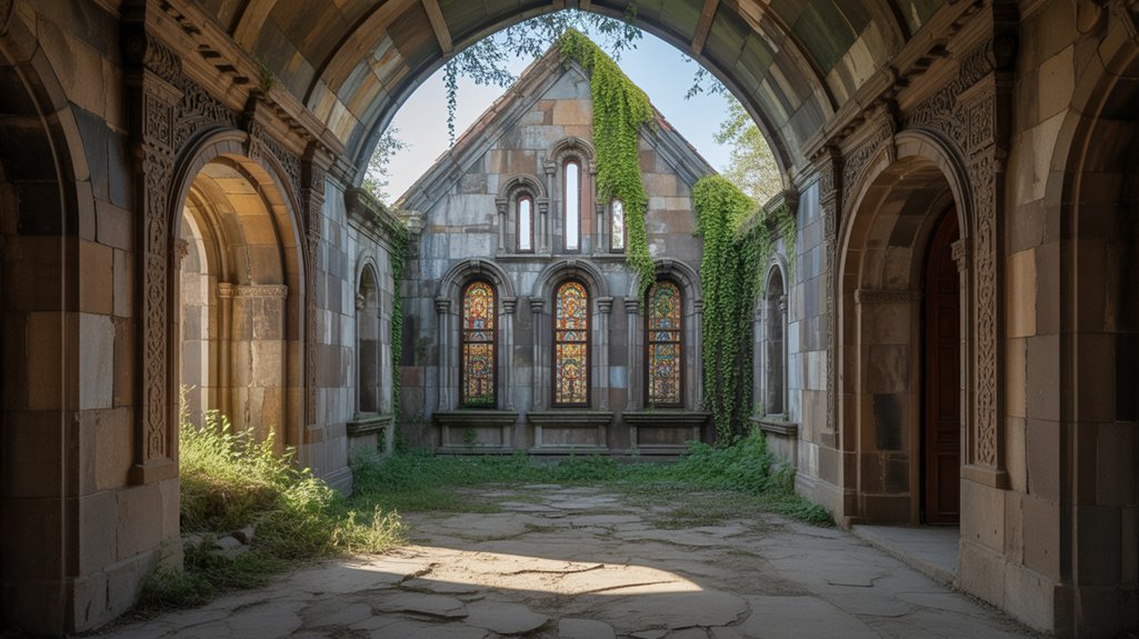 nature reclaiming architectural beauty