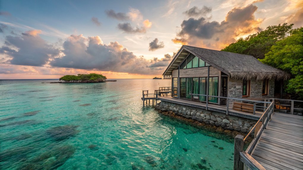 overwater bungalow vacation paradise