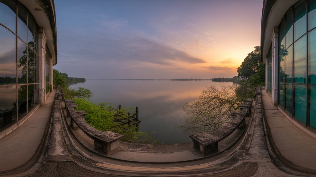 picturesque evening sunset views