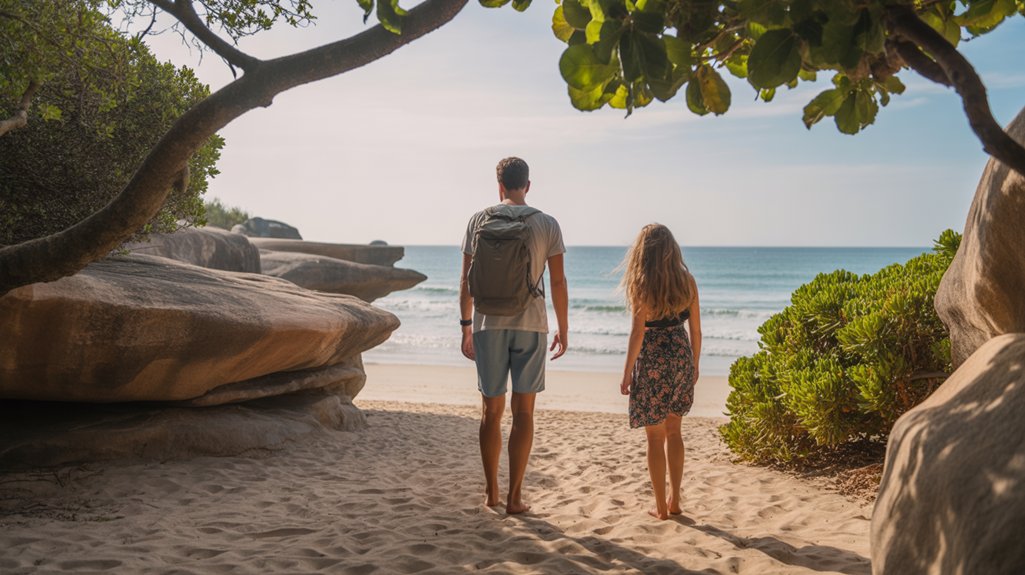 relaxing beachside nature escape
