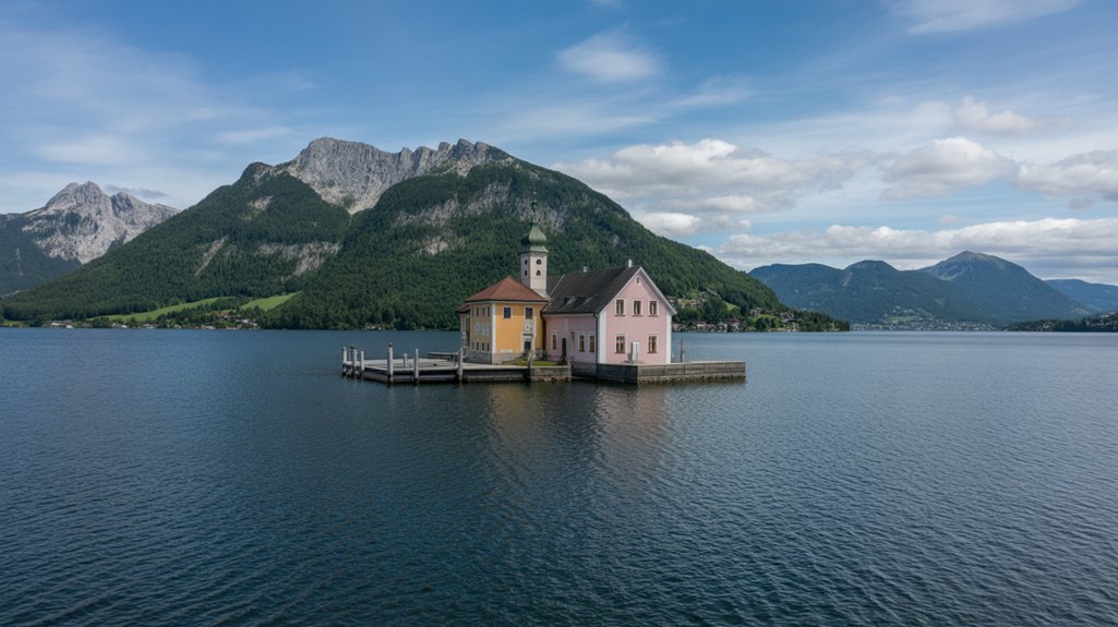 stunning alpine lake retreat