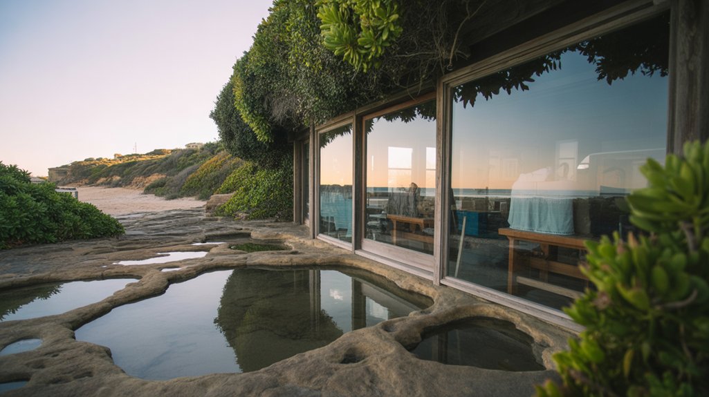 tide pools and cottages