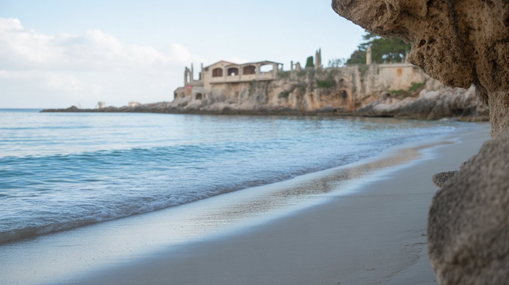 vibrant beach with amenities