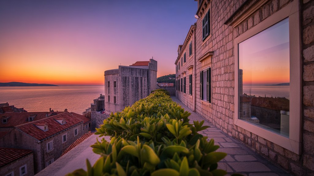 vibrant coastal sunset views