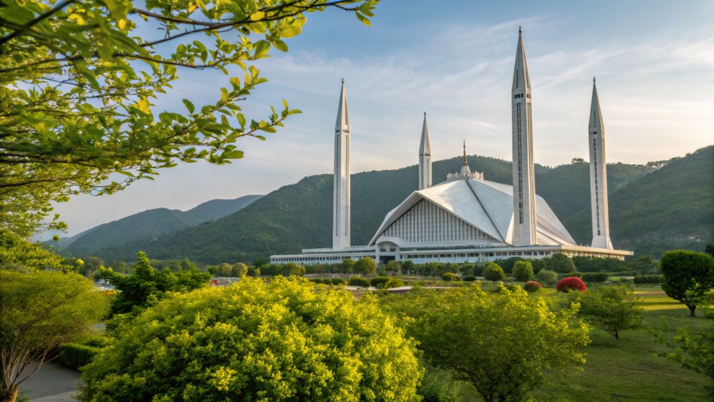 architectural marvel in spring