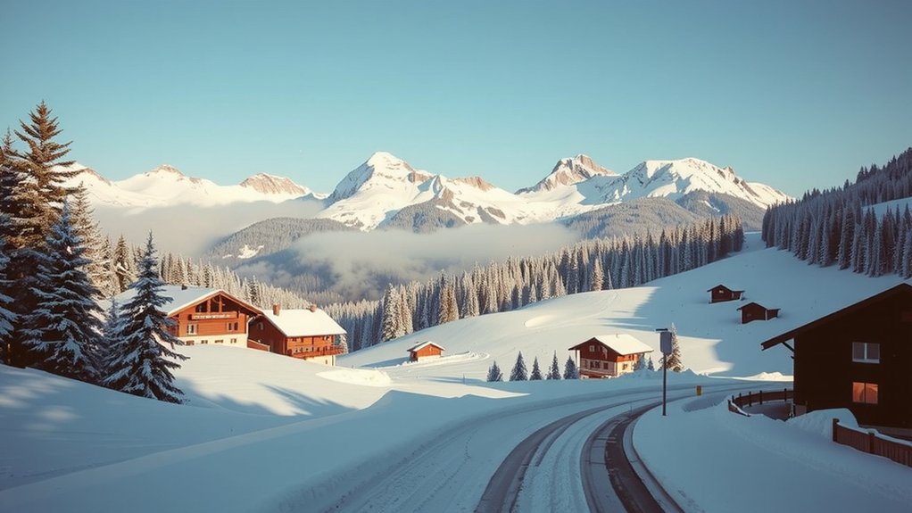 snowy alpine village adventures