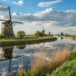dutch windmills and amsterdam